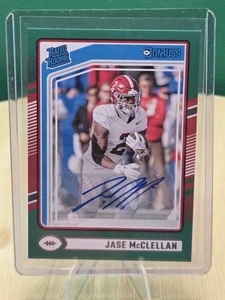 Fútbol americano Panini Donruss Jase McClellan #375 2020 clasificación novato verde automático NFL - Imagen 1 de 2
