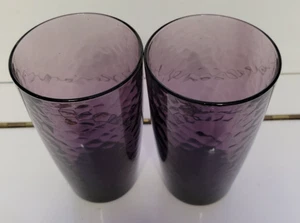 2 VASOS DE VIDRIO AMATISTA HIGHBALL DISEÑO DE VIDRIO MARTILLO 5,5 PULGADAS TIENE CAPACIDAD PARA 16 OZS - Imagen 1 de 8