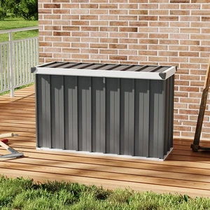 Lockable Garden Storage Box Heavy Duty Large Metal Deck Boxes Safe and Secure - Picture 1 of 29
