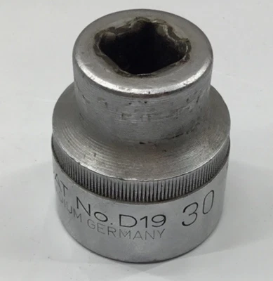 "Enchufe Dowidat No.D19 30 mm 1/2"" unidad Alemania cromo vanadio vintage alemán" Foto 1 de 4