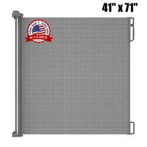 Puerta Retráctil De Seguridad Para Niños Para Interiores/Exteriores De 41 x 71 P - Picture 1 of 8