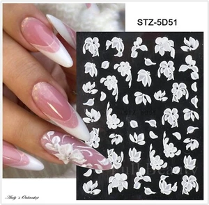 Nagel Design Nagelfolie 3D Art Nagel Sticker Nail Selbstklebend Blume - Bild 1 von 2