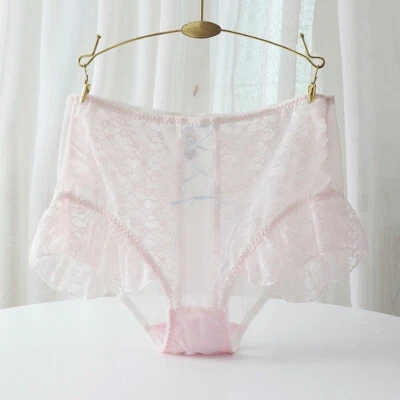 Mujeres Sexy Encaje Francés Bragas Lencería Damas Volantes Calzoncillos Bragas Underwea∂ Foto 1 de 4