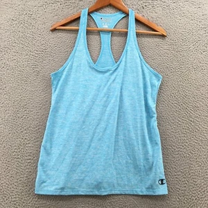 Champion Activewear Tank Top Mens S Blue Teal Racer Back Sleeveless Scoop Neck - Picture 1 of 16