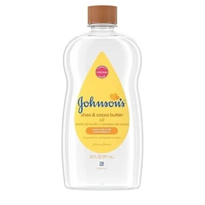 Johnson's Baby Oil with Shea & Cocoa Butter, Moisturizing & Hypoallergenic 20oz. - Picture 1 of 6