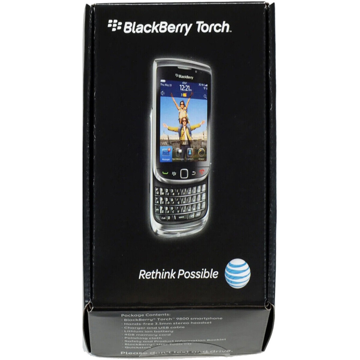 携帯電話本体 BlackBerry Torch 9800Unlocked BlackBerry Torch 9800 - 512 MB - Black (Unlocked) for sale