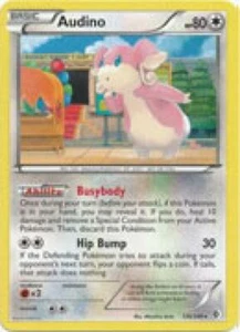 2x (BW7-126) Audino Rare Pokemon BW Boundaries Crossed Card # 126 - Picture 1 of 1