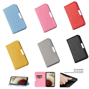 For Samsung S8 S9 S10 S20 Plus J4 PU Leather Flip Wallet Stand Phone Case Cover - Picture 1 of 18