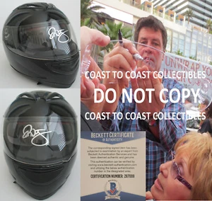 Michael Waltrip Nascar Driver firmato autografo full size casco proof Beckett - Foto 1 di 6