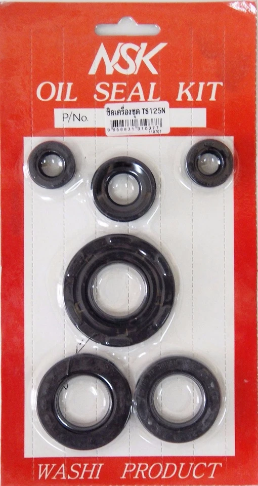 Fits Suzuki TS100 TS125 1978-1981 Oil Seal Kit New 6pcs - Image 1 of 1