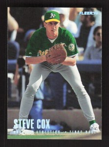 1996 Fleer Update Tiffany  Steve Cox #U73 Oakland Athletics