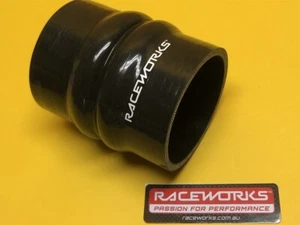 Raceworks SHH-375BK 3.75" 95 mm Double hump hose Silicon hose pipe Black - Picture 1 of 2