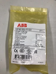 ABB CE4P-10R-02 NOT-AUS-KNOPF ZUGENTRIEGELUNG 2 N.C. - Bild 1 von 1