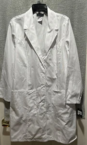 NWT White Cherokee Scrubs Professional Whites Women 40” Lab Coat 2411 WHTD - Picture 1 of 4
