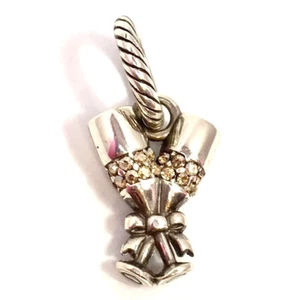 Brighton "Clink" Champagne Charm, JC0410, Silver Finish, New - Picture 1 of 1