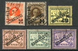 Vatican Series 1931 - 6 Stamps US 1/6 - Picture 1 of 1
