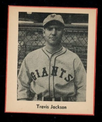 1947 Sports Exchange Miniatures Travis Jackson Giants Hand Cut MK On Back LOOK! - Image 1 of 2