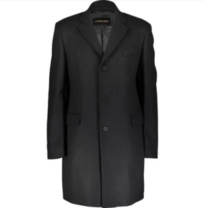 JAEGER Wool Blend Overcoat - Black - L - £299 - Picture 1 of 7
