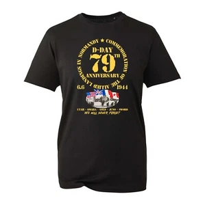 Commemoration Of The Allied 1944 D-Day T-Shirt 79th Anniversary World War 2 Top - Picture 1 of 3