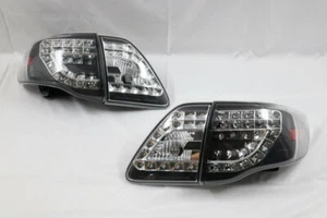 Para 2009-2010 Toyota Corolla Altis Clear/Black LED Brake Signal Tail Light - Imagen 1 de 7