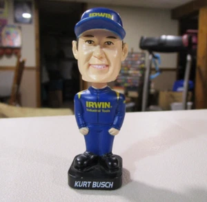 KURT BUSCH Vintage 3" Mini Bobblehead NASCAR Irwin Industrial Tools 2003 EX - Picture 1 of 6