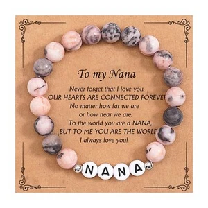 Mothers Day Gift for Nana, Birthday Gifts for Grandma UniqueBracelet for Nana, N - Picture 1 of 6