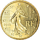 [#883360] Frankrijk, 10 Euro Cent, 2010, Paris, BU, FDC, Tin, Gadoury:4b., KM:14