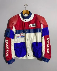 Vintage Honda Racing Touareg by Hein Gericke Leather And Nylon jacket size 54 - Picture 1 of 24
