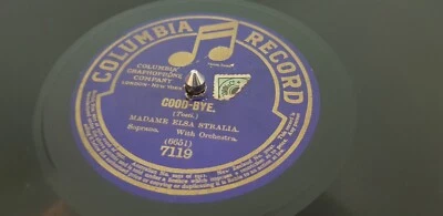Madame Elsa Stralia - Good-Bye - one sided 78RPM 12" record VG - Image 1 of 2