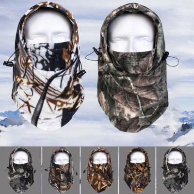 Windproof Thermal Neck Fleece Balaclava Ski Full Face Mask For Men Women US - Image 1 of 4