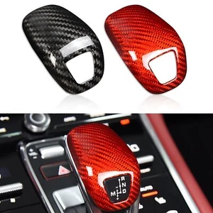 Car Red Center Gear Shift Knob Cover Trim For Porsche Panamera 2017-2023 2021 - Imagen 1 de 5