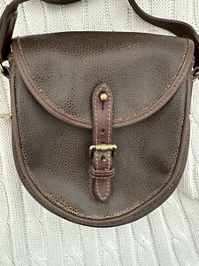 Vintage MULBERRY Scotchgrain Bag Small Crossbody Bag Brown - Picture 1 of 9