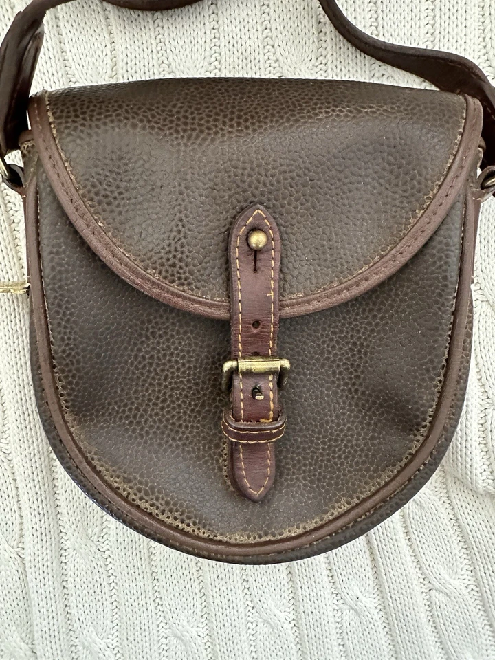 Bolso Bandolera Pequeño Vintage MULBERRY Grano Escocés Marrón Foto 1 de 4