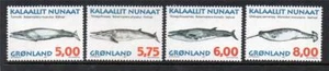 Groenlandia sin montar o nunca montada 1997 ballenas SG318-321 - Imagen 1 de 1