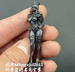 Statua bambina in cartone ottone 2,4" opera d'arte beauty model collezione - Foto 1 di 3