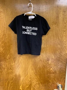 Women's "Talentless" blk T-Shirt. Size Small ( Looks more Like a xs ) - Picture 1 of 3