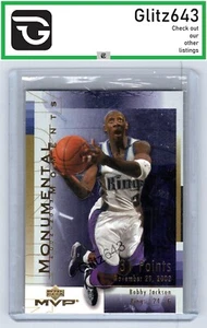 2003-04 Upper Deck MVP #MM5 Bobby Jackson Monumental Moments - Picture 1 of 2
