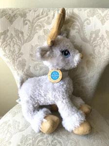 Build A Bear GLISTEN Rentier weiß und gold Glitzer Plüsch mit leuchtendem Geweih* - Bild 1 von 11