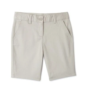 Wonder Nation Girls School Uniform Bermuda Shorts Warm Beige Size 10 - Picture 1 of 5