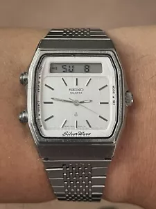 1981 Seiko Silver Wave Ana-Digi H557-5130 - Picture 1 of 7
