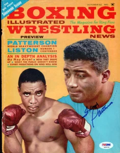 Floyd Patterson Autographed Boxing Illustrated Magazine Cover PSA/DNA #S28760 - Picture 1 of 2