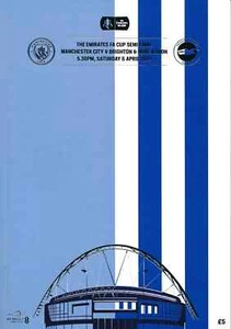 FA CUP SEMI FINAL 2019 Manchester City v Brighton - Official match programme - Picture 1 of 1