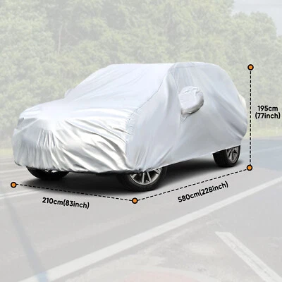 M-XXXL Full SUV Car Cover Waterproof Outdoor Dust Resistant Protection 179-228" - Image 1 of 4
