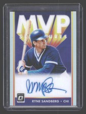 2019 Donruss Optic #MVP-RS Ryne Sandberg MVP Auto