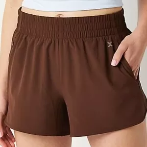 Pantalones Cortos LG Marrón Correr Atlético Deportes Calzoncillos Forrados Tirar de Bolsillos con Cremallera Nuevos - Imagen 1 de 3