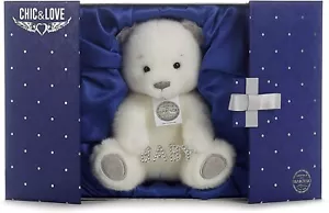 Chic & Love großer Teddybär mit Swarovski Baby Kristall Charm als Geschenk - Bild 1 von 7