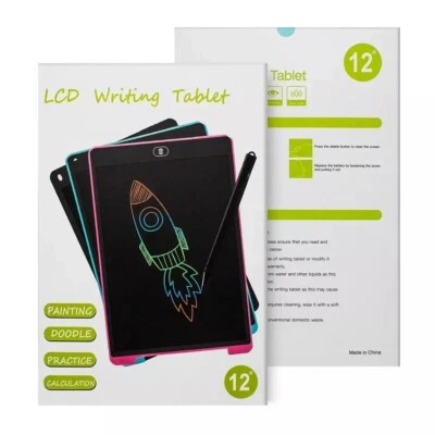 12 inch LCD Writing Drawing Tablet Pad eWriter Notepad Boogie Graphic Board Pad - Image 1 of 4