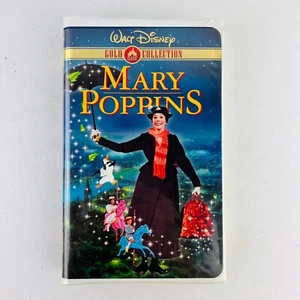 Walt Disney Mary Poppins Classic Gold Collection VHS Video Clamshell Case - Picture 1 of 3