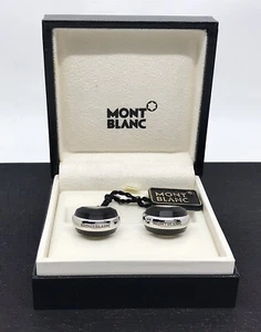 MONTBLANC Gemelli in argento 925 e titanio nera Art. 102696 NUOVO!-30% - Foto 1 di 9