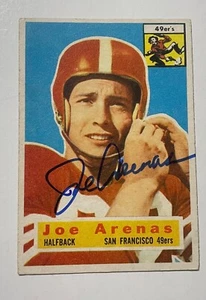 Joe Arenas 1956 Topps #38 Signed Autographed card San Francisco 49ers Dec 2020 - Picture 1 of 6